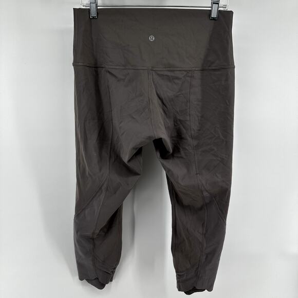 Lululemon Wunder Under Crop High Roll Down Scallop Luxtreme 23" Lunar Rock 10 - Picture 5 of 5